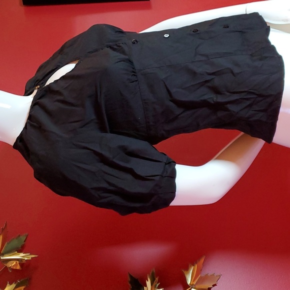 Kenneth Cole Black Button Up Blouse - Picture 3 of 12